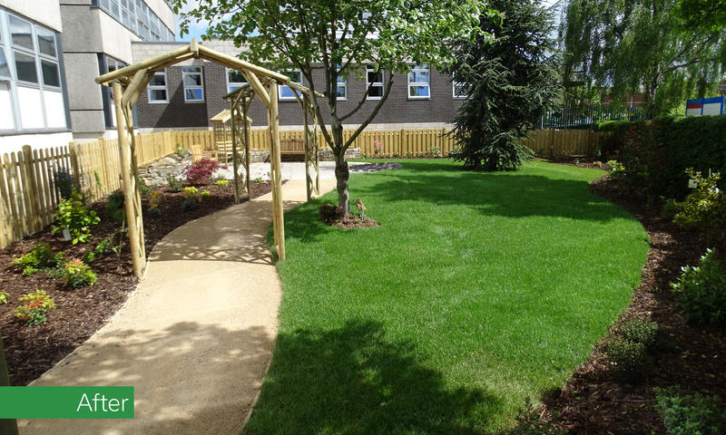 landscaping after